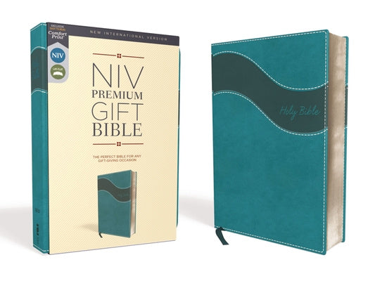 Niv, Premium Gift Bible, Leathersoft, Blue, Red Letter Edition, Comfort Print Cheap