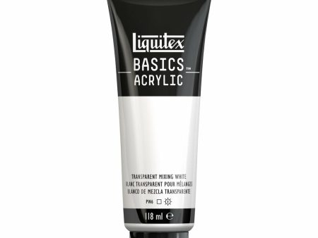 Akryyliväri 118ml 430 Transparent Mixing White Liquitex Basics Acrylic Supply