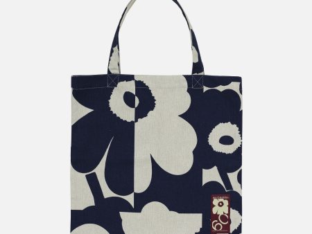 Kassi Marimekko Unikko Kollaasi  44x43cm, pellava-tummansininen For Sale