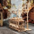 Koottava puinen pienoismalli Classic City Tram Online Sale