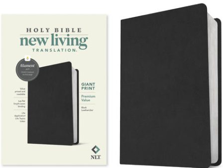 NLT Giant Print Premium Value Bible, Filament Enabled (Leatherlike, Black) Online Sale