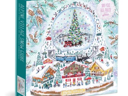 Michael Storrings Alpine Village Snowglobe 500 Piece Foil Puzzle Online Sale