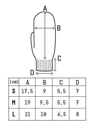 Lapaset MOIKO Niitty musta M, merinovillaa Supply