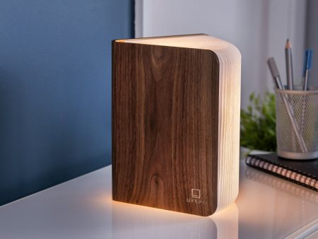 Kirjavalo Gingko Smart Book Light Large, pähkinäpuu Online Hot Sale