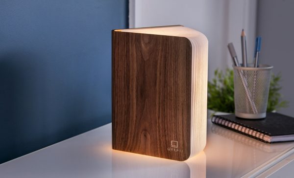 Kirjavalo Gingko Smart Book Light Large, pähkinäpuu Online Hot Sale